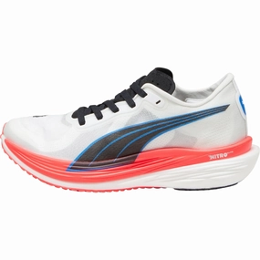 summer - suitable Oxygenated Foam Core Puma Deviate Nitro Elite 2 Womens Running Shoes - White