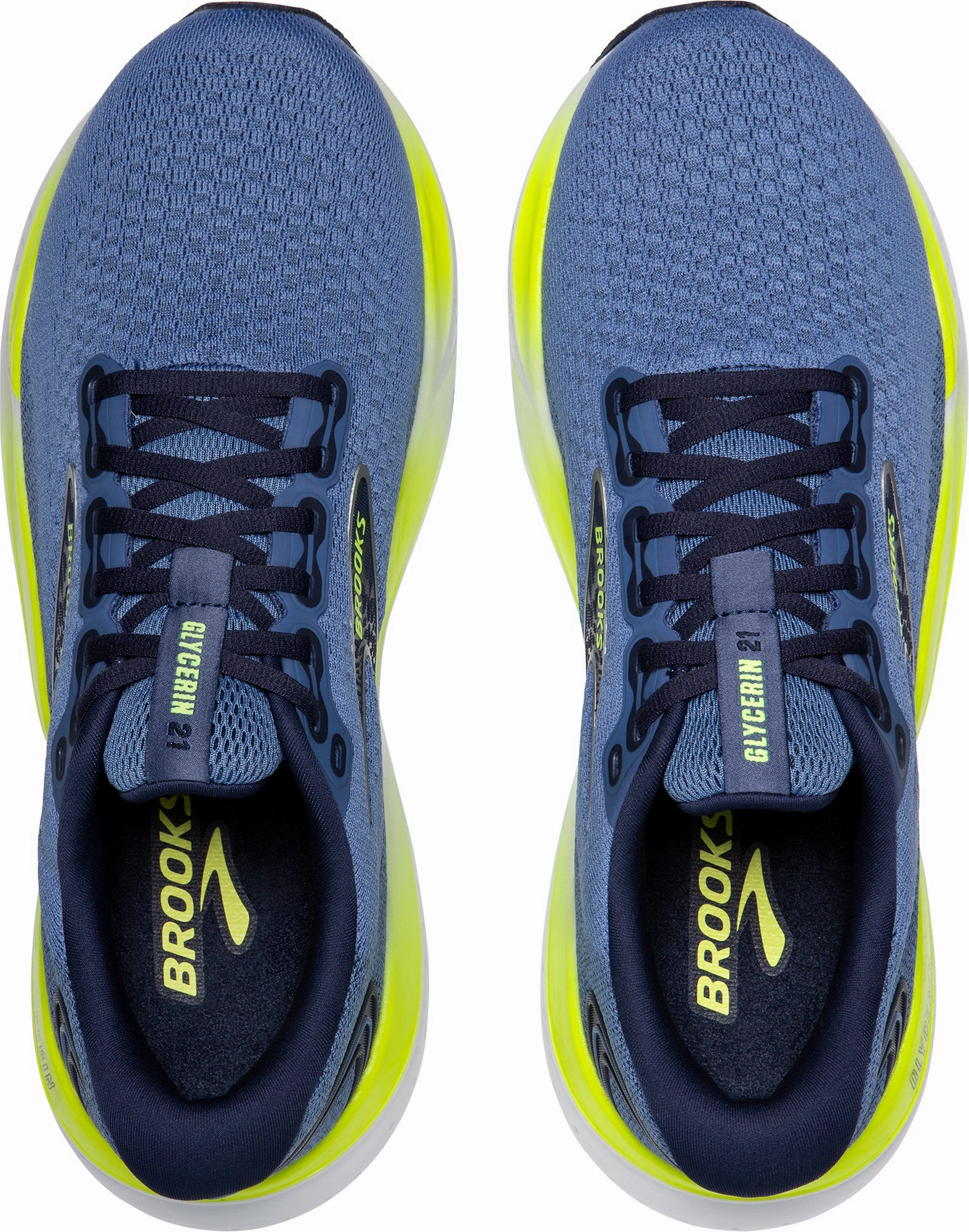 Reinforced toe Brooks Glycerin 21 Mens Running Shoes - Blue