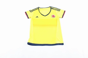 Women's Adidas Embroidered Logo Columbia Striped Soccer Jersey dry surface