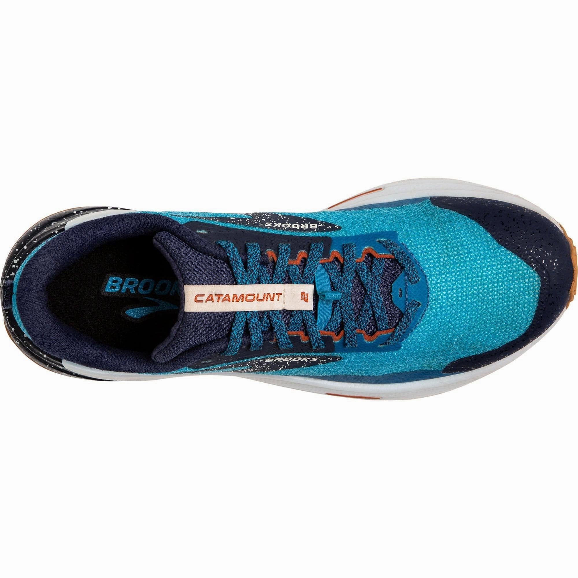Brooks Catamount 2 Mens Trail Running Shoes - Blue velcro - closure shoes