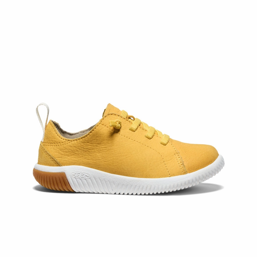 Little Kids' KNX Leather Sneaker  |  Daffodil/Star White Park Jog Compact Style