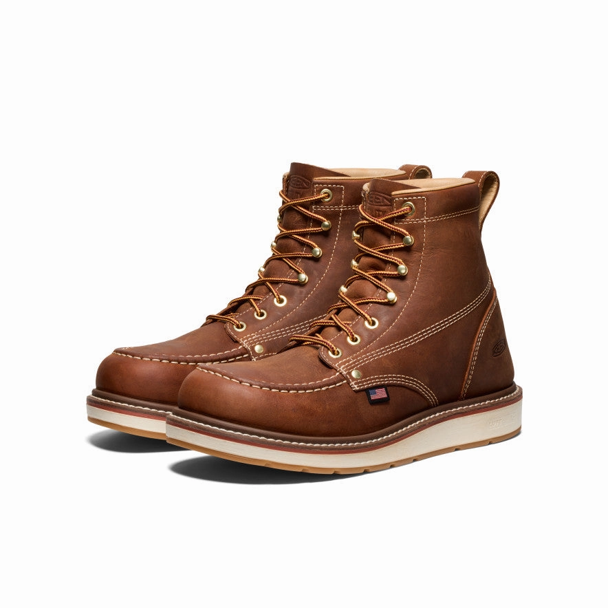Men's Liberty 6" Boot (Soft Toe)  |  Leather Brown/Birch School friendly