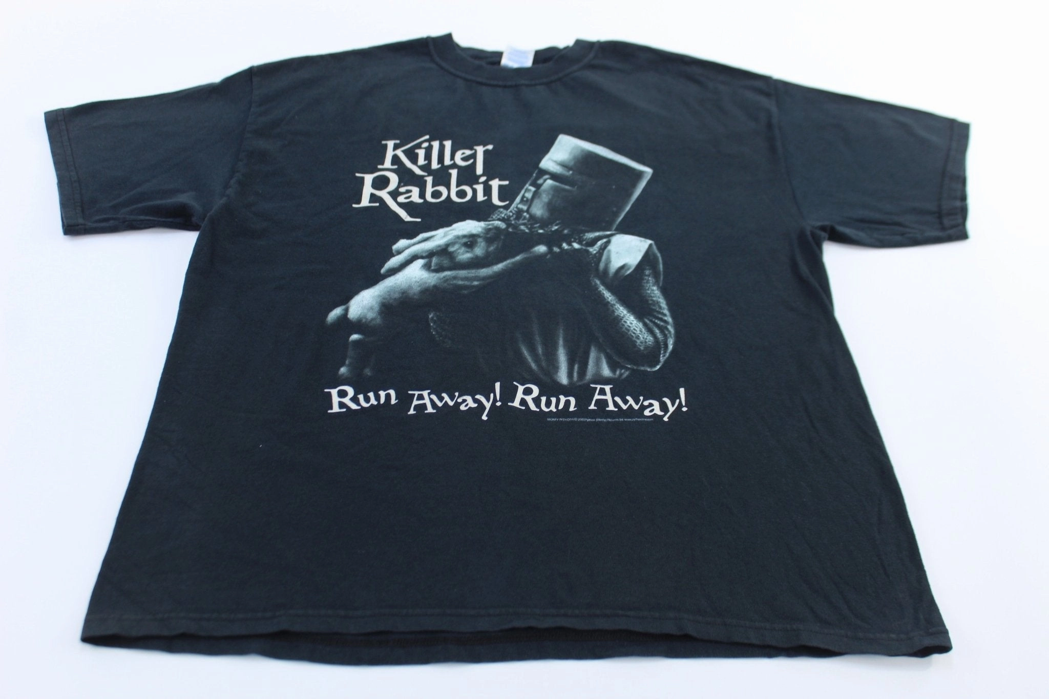2003 Monty Python Killer Rabbit Run Away T-Shirt Affordable Fashion Street Trend Look