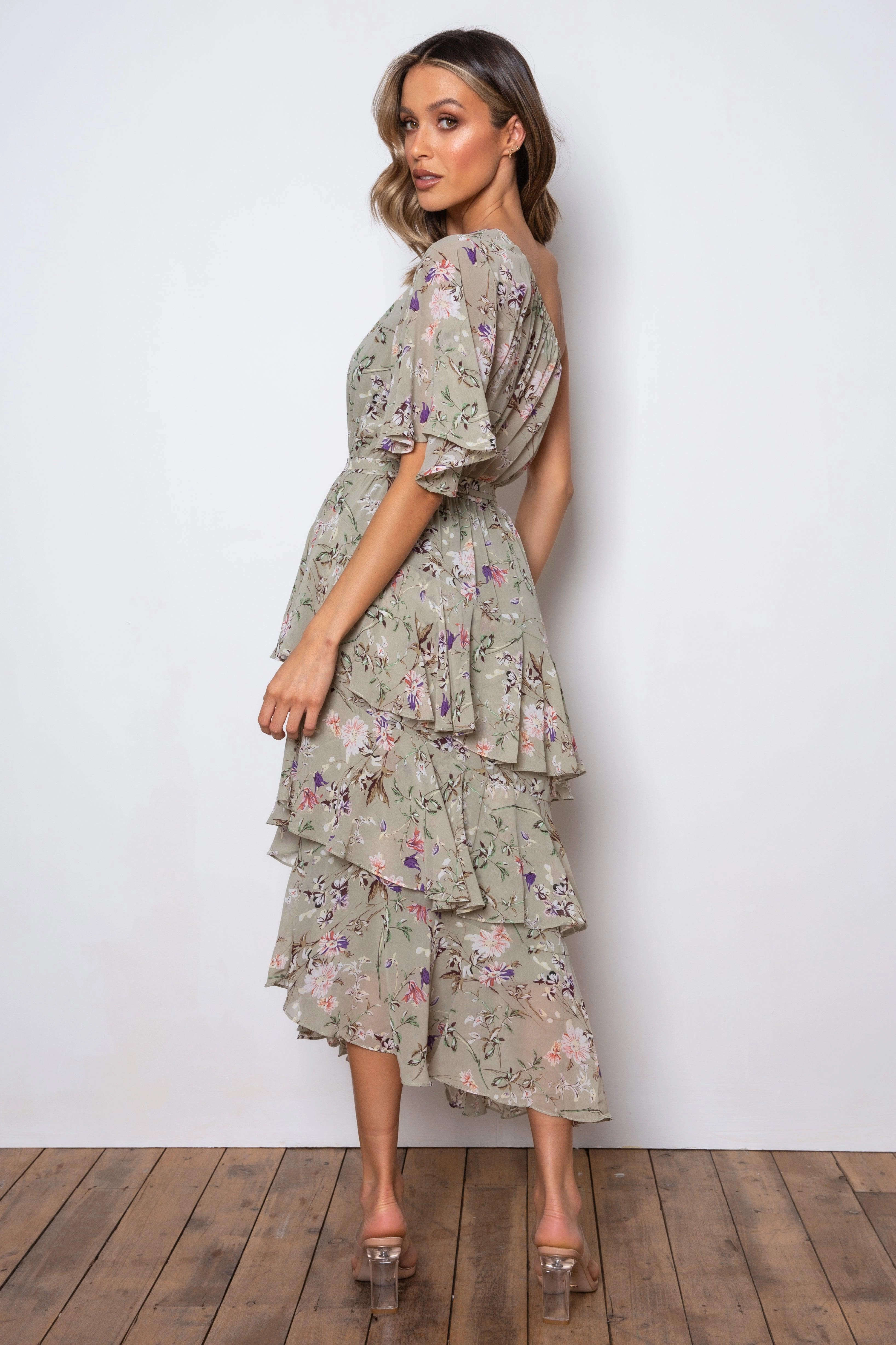 Atlantis Maxi Dress - Sage Urban Line Feminine Cut