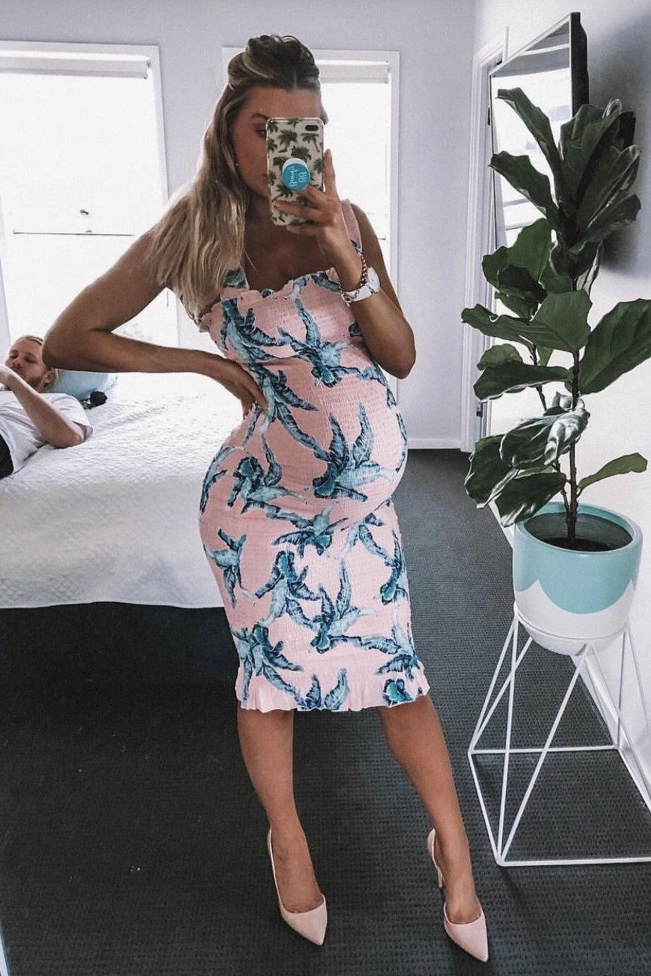 Tina Dress - Pink Print Lounge Mood