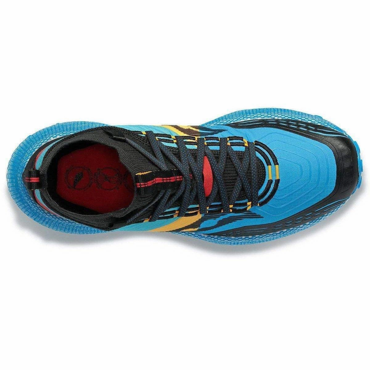 racing - specific shoes Aero Dynamic Ventilation Saucony Endorphin Mid Mens Trail Running Shoes - Blue