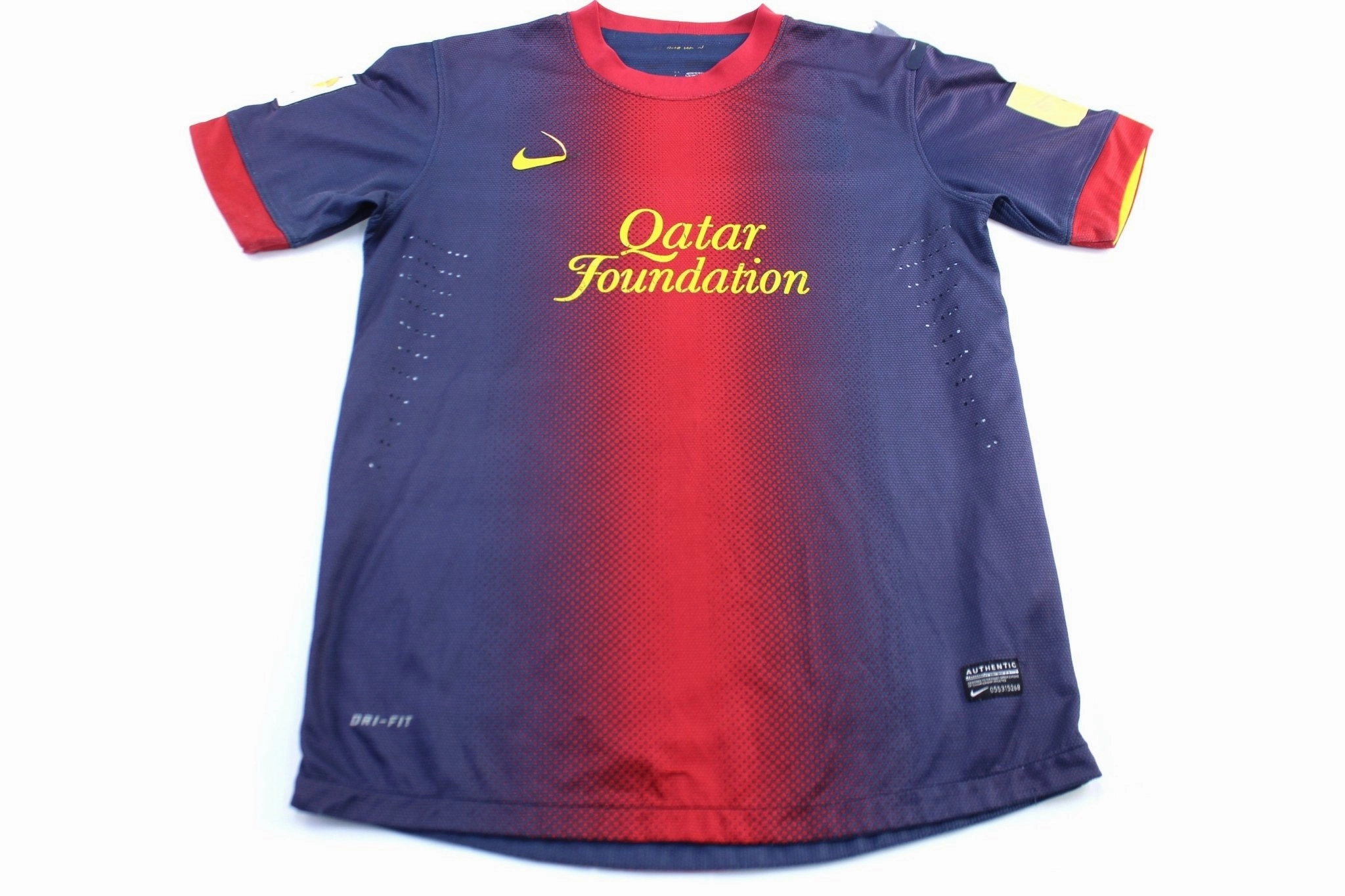 Nike Logo Qatar Barcelona Lionel Messi Soccer Jersey Thermoregulating Fabric