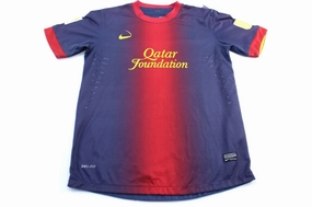 Nike Logo Qatar Barcelona Lionel Messi Soccer Jersey Thermoregulating Fabric