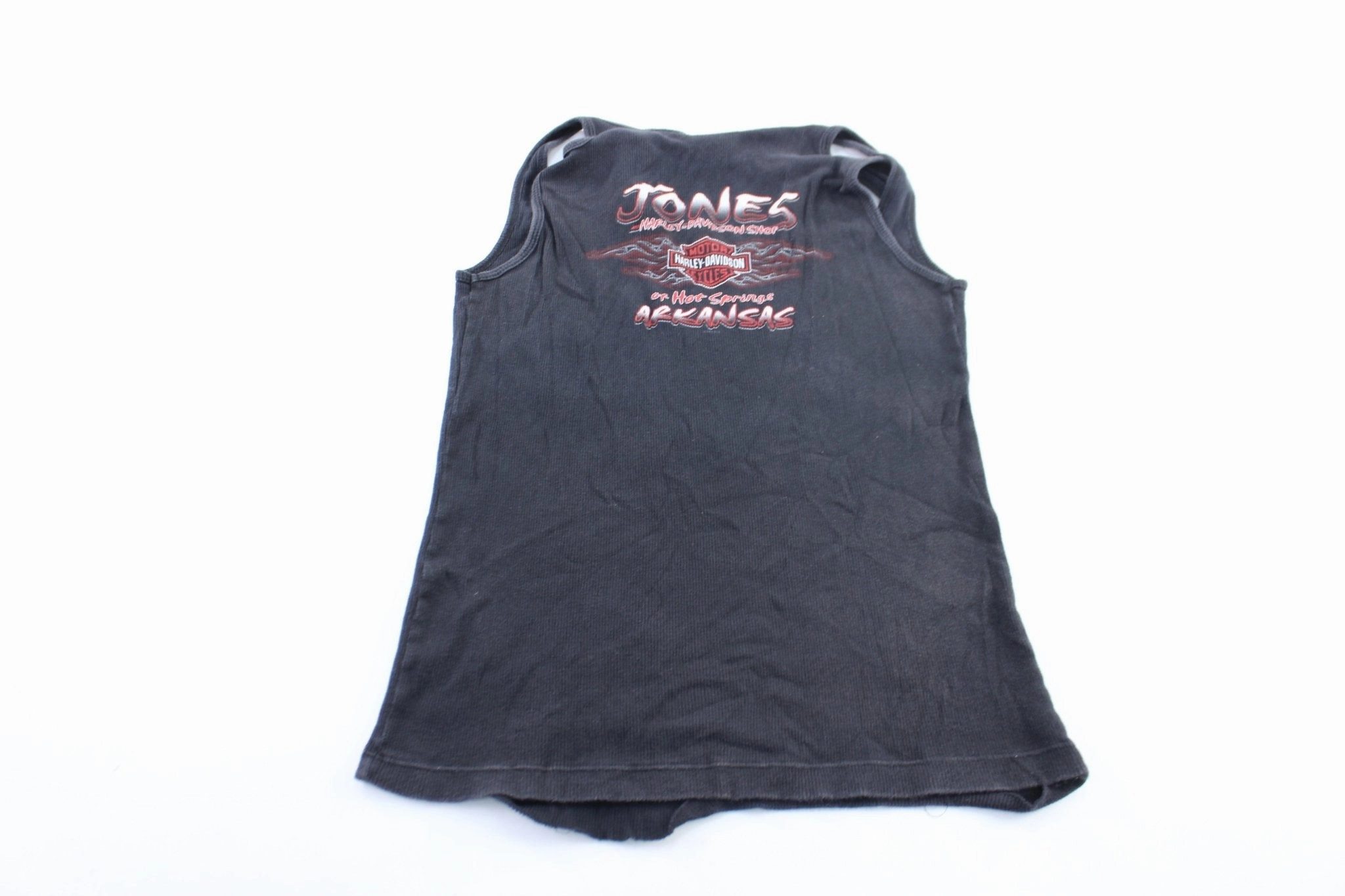 Women's 2006 Harley Davidson Motorcycles Hot Springs, Arkansas Tank Top Oversized Silhouette Game Utility