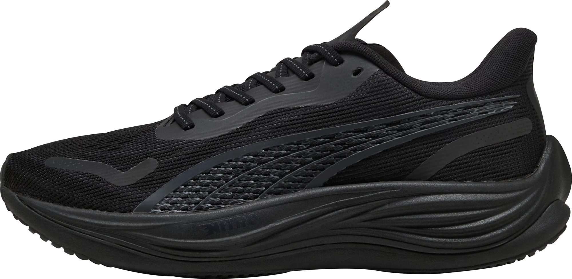 running in different seasons Endurance training Puma Velocity Nitro 3 Mens Running Shoes - Black