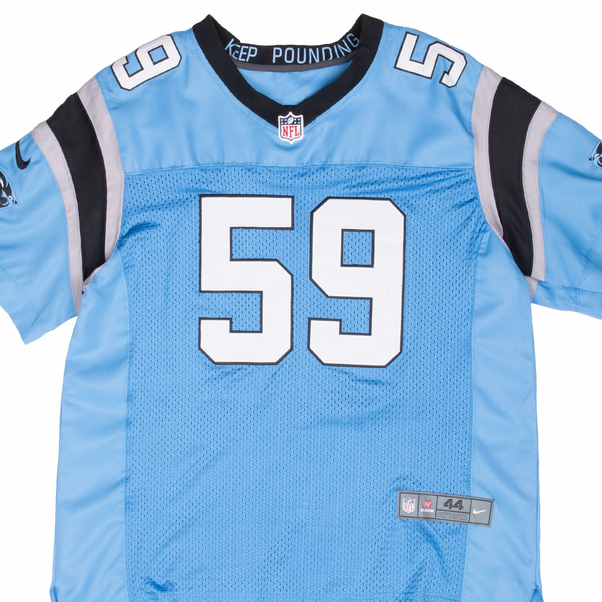 Performance Flex VINTAGE NFL CAROLINA PANTHERS KUECHLY #59 NIKE JERSEY 2000S SIZE 44