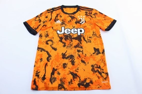 Moisture Lock Reservoir Adidas Embroidered Logo Juventus Orange Striped Soccer Jersey