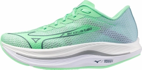 support technology Mizuno Wave Rebellion Flash 2 Mens Running Shoes - Green