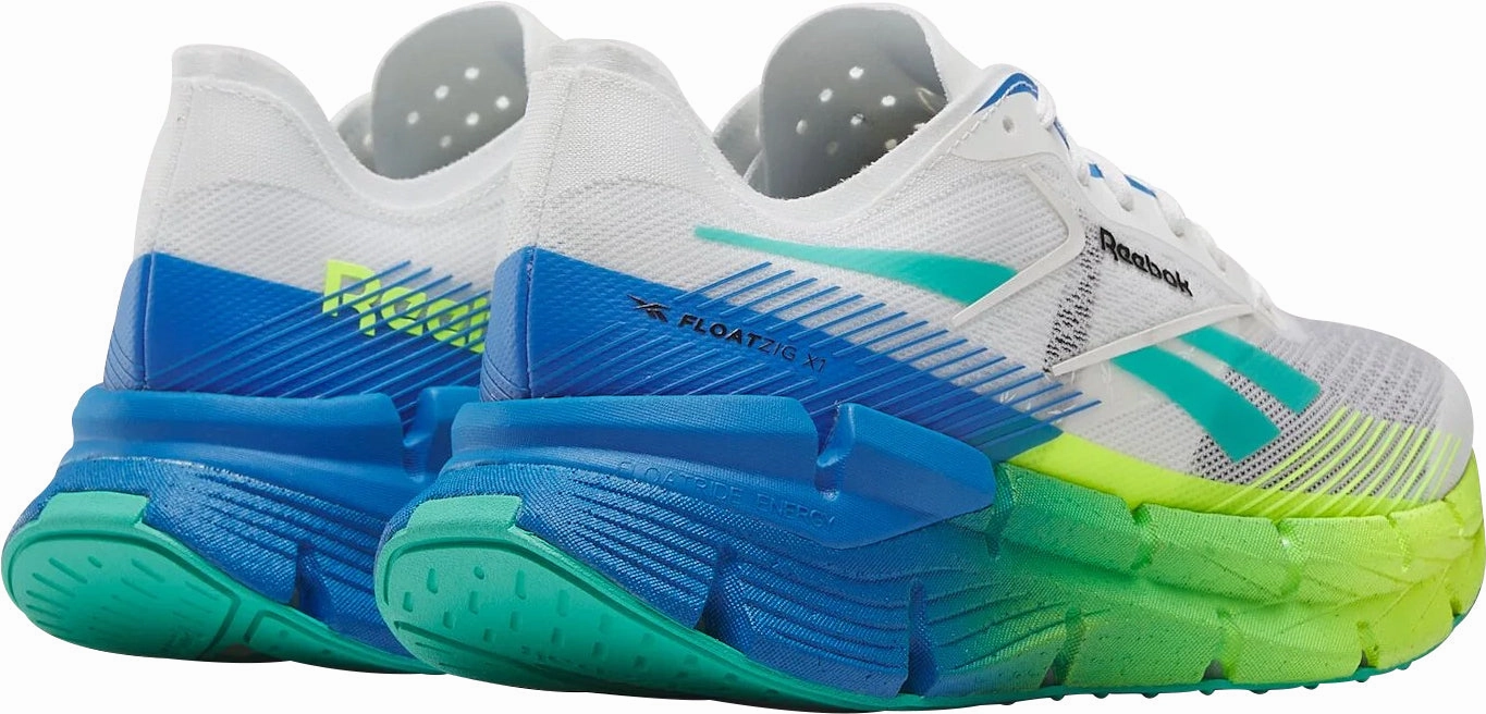 Reebok FloatZig X1 Mens Running Shoes - White Thermoplastic Heel Frame