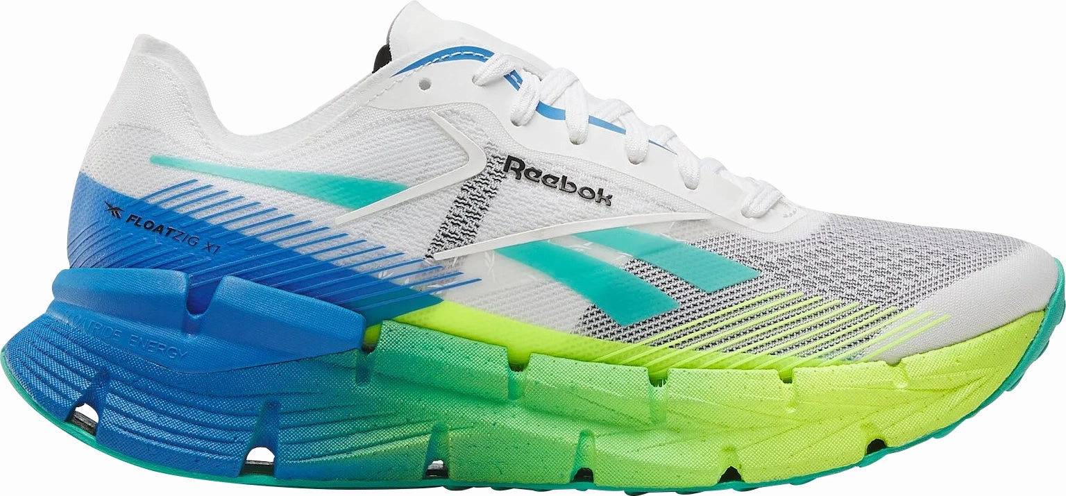 Reebok FloatZig X1 Mens Running Shoes - White sports competition running gear