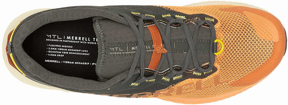 Shear Reduction Merrell MTL Long Sky 2 Mens Trail Running Shoes - Orange