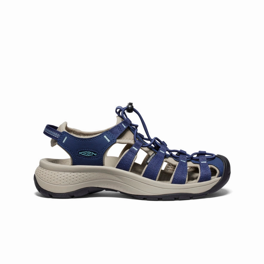 Catch Step Thermoregulating Lining Women's Astoria West Sandal  |  Naval Academy/Reef Waters