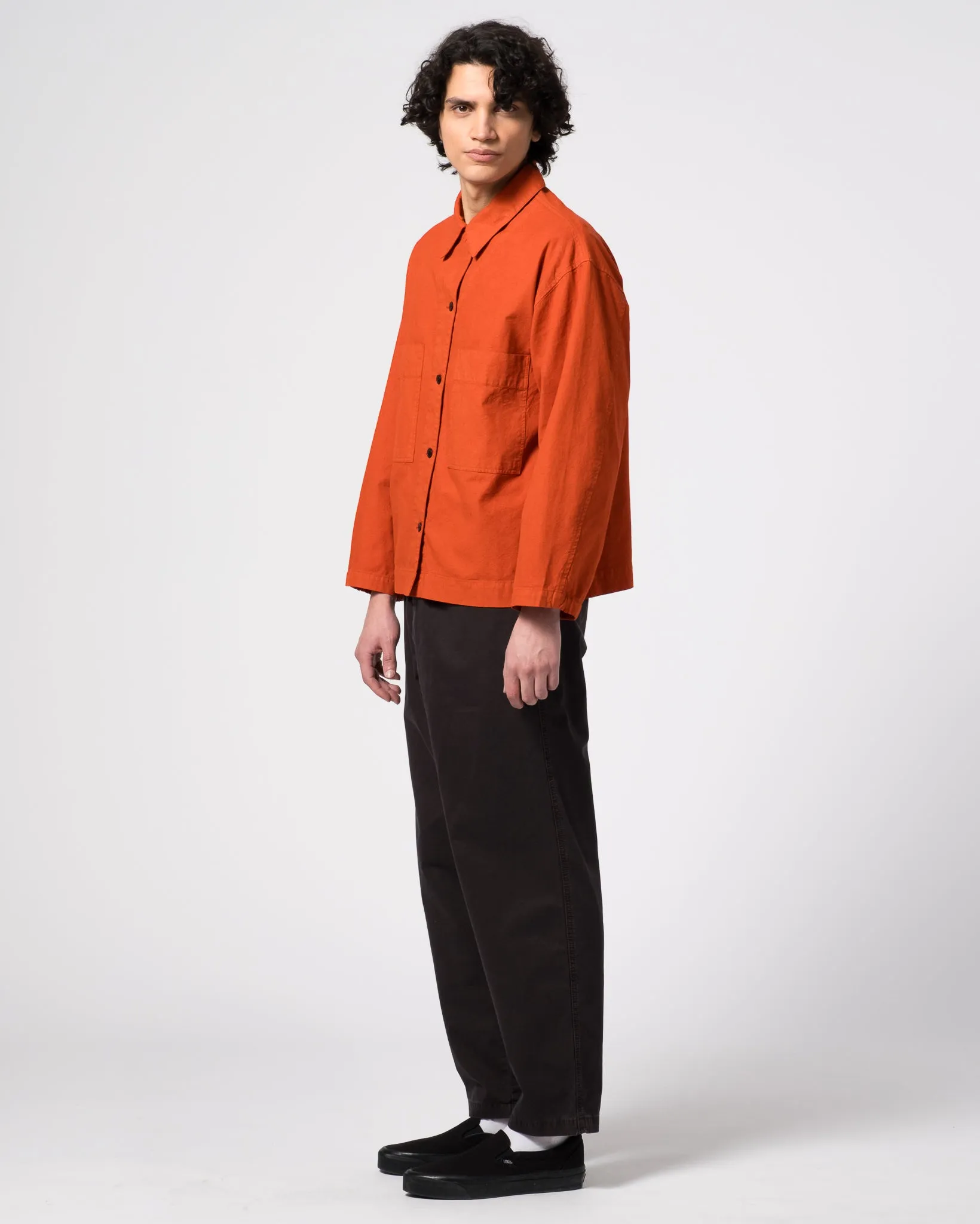 Gonz Pants Fine Broken Twill Asphalt SmoothZipper