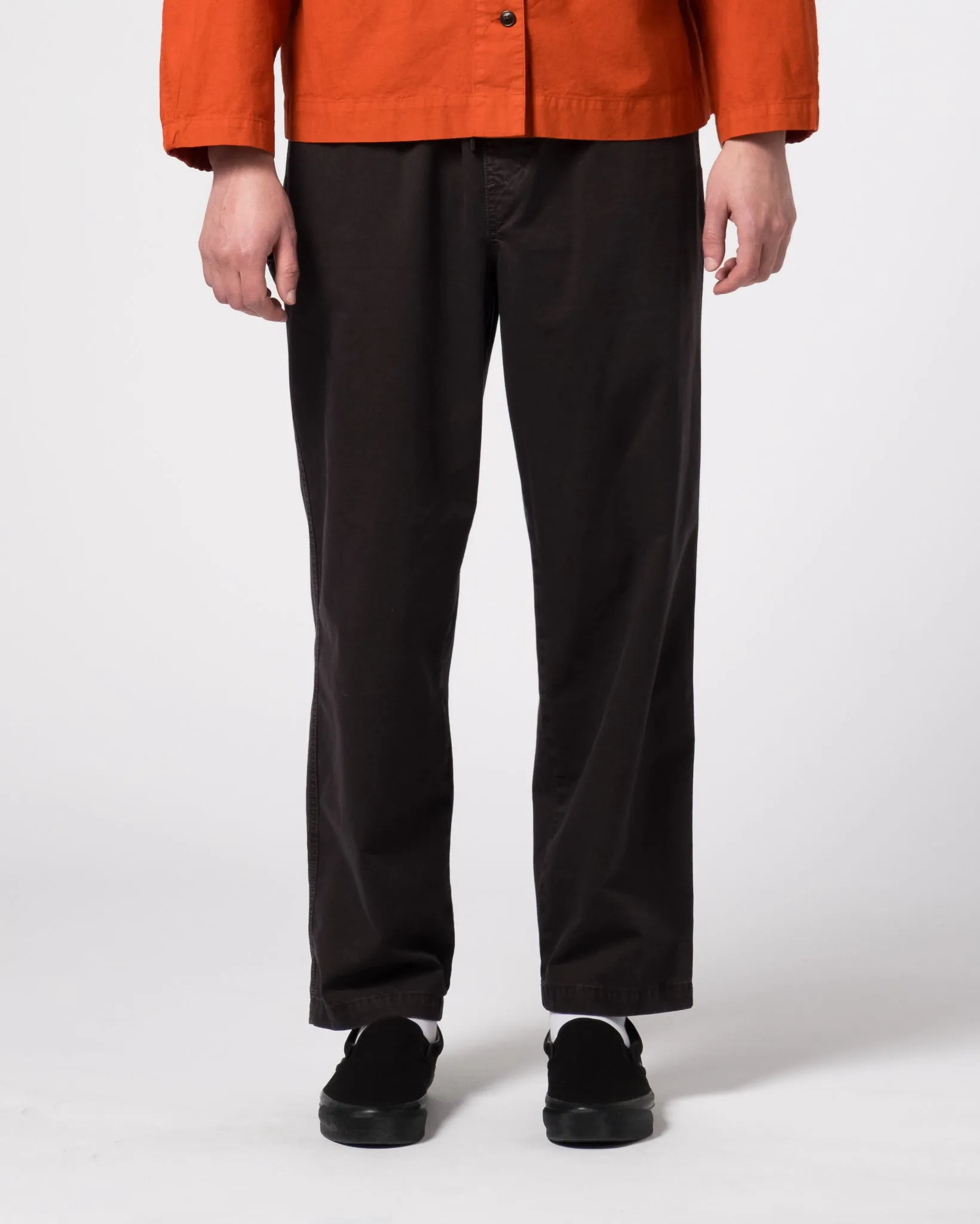 Neutral Shade Smart Comfort Gonz Pants Fine Broken Twill Asphalt