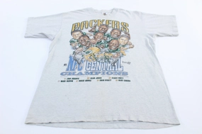 1995 Green Bay Packers NFC Central Champions T-shirt Breathable Waist GentleWashResistance