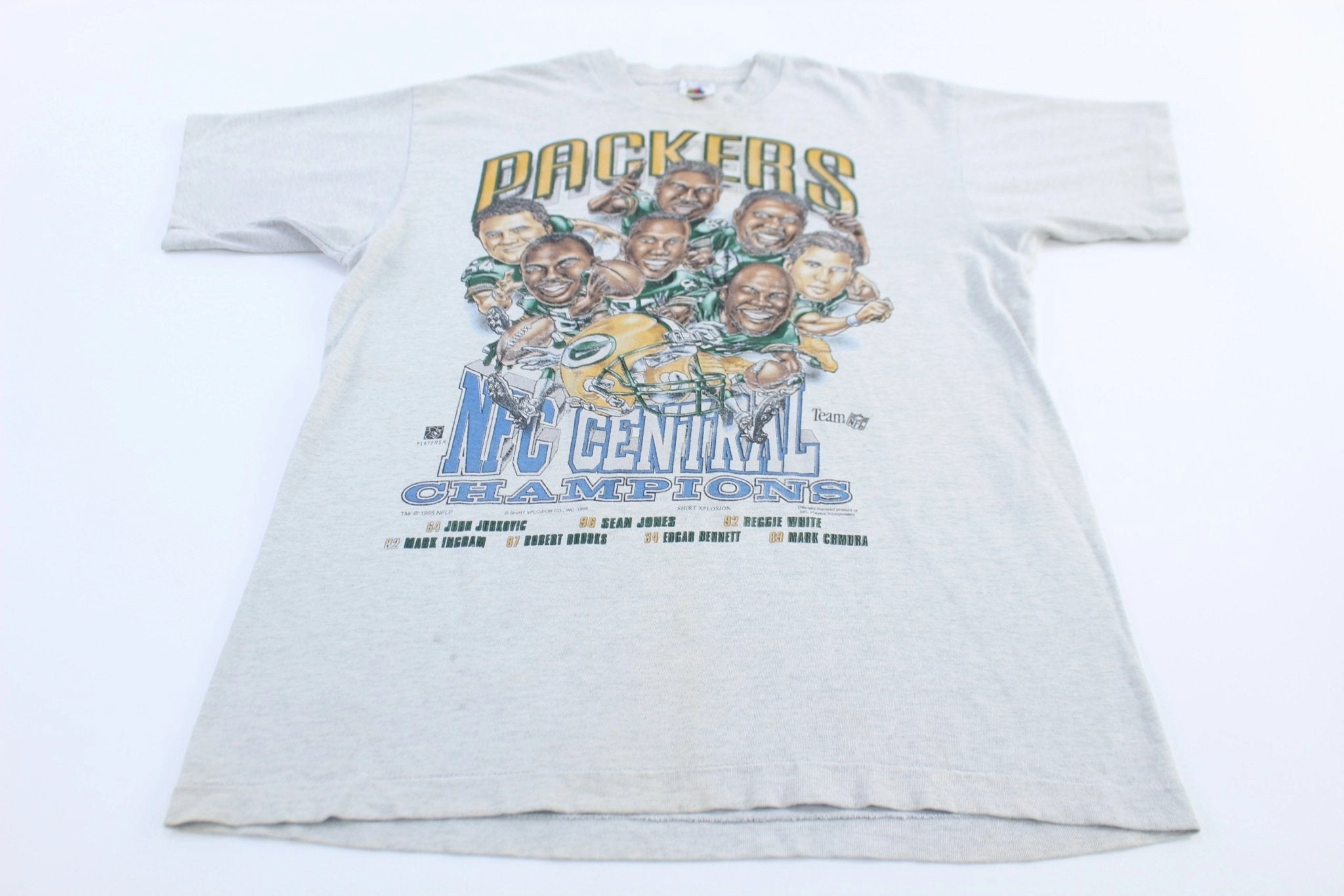 1995 Green Bay Packers NFC Central Champions T-shirt Breathable Waist GentleWashResistance