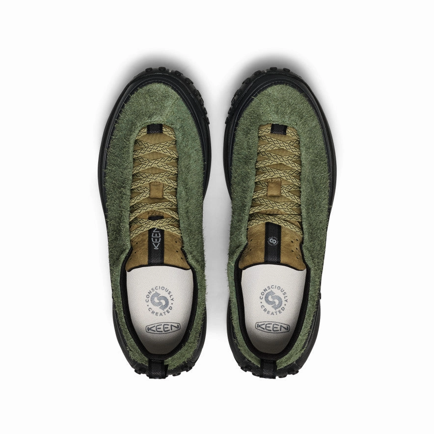 Street Mode Neutral Look Men's KS Mino Sneaker  |  Bronze Green/Martini Olive