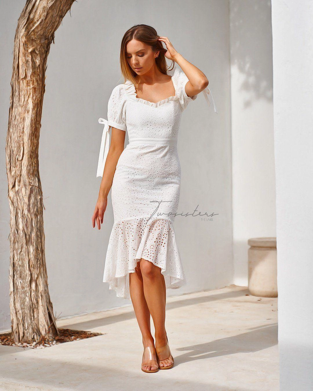 Parker Dress - White Chic Casual Wear