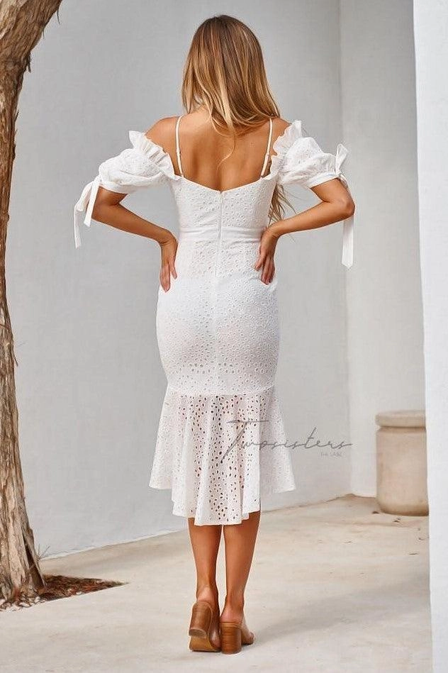 Timeless Fit Look Parker Dress - White