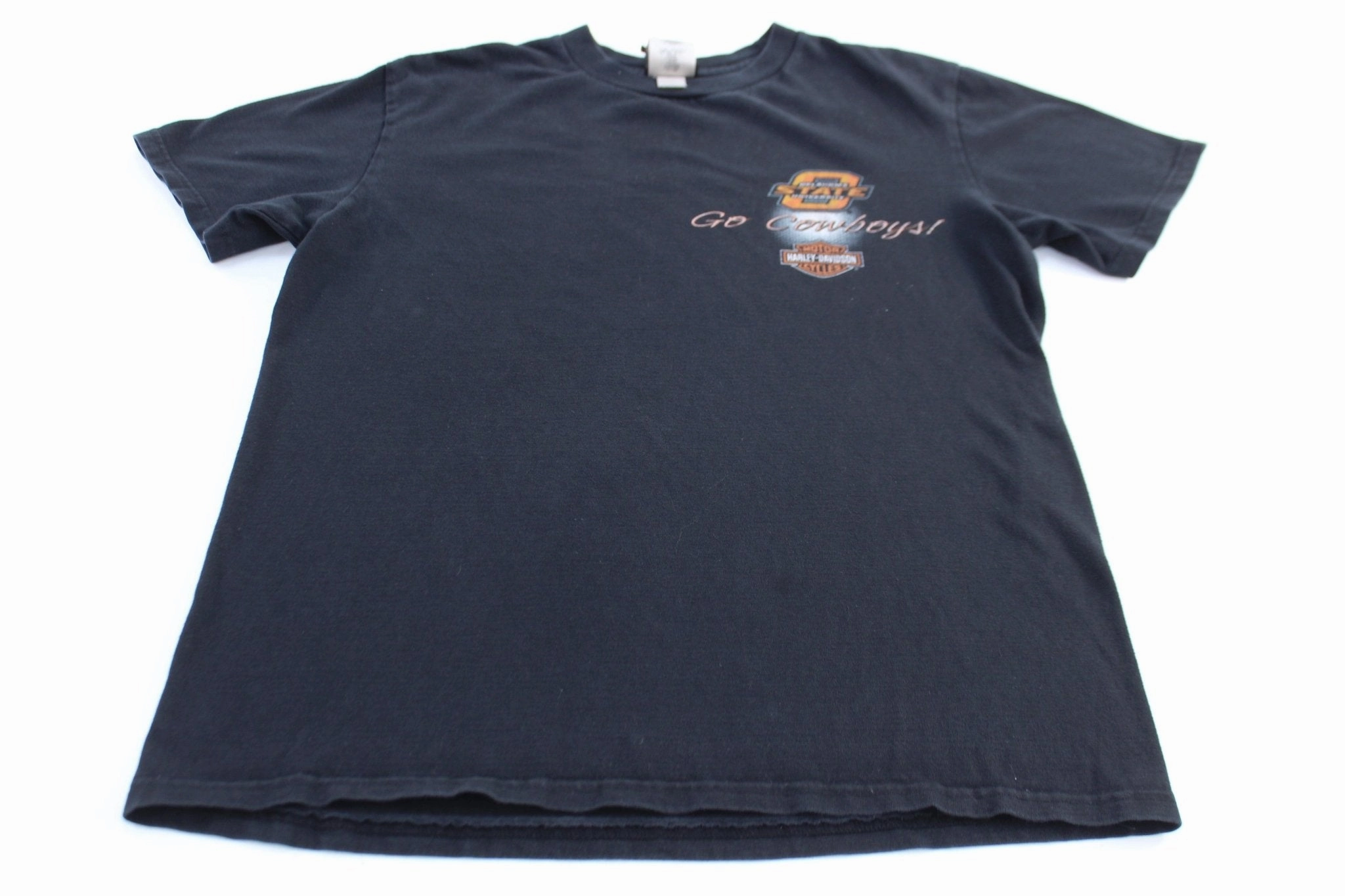 funky Harley Davidson Motorcycles Oklahoma State University Cowboys T-Shirt