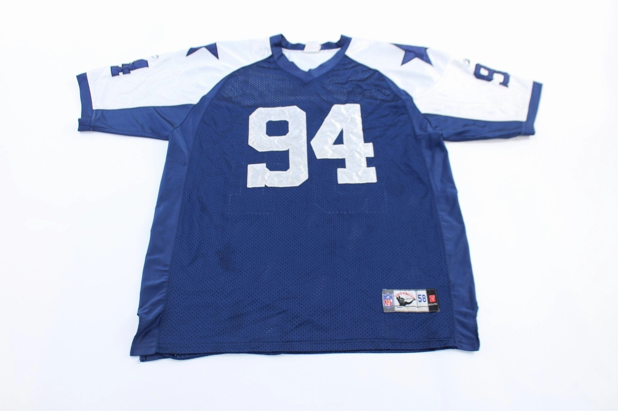 Quick Movement Contrast Binding Reebok Embroidered Dallas Cowboys DeMarcus Ware Football Jersey