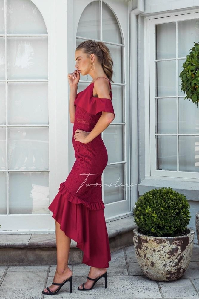 Durable-Fabric Summer-Season Victoria Dress - Red (Final Sale)