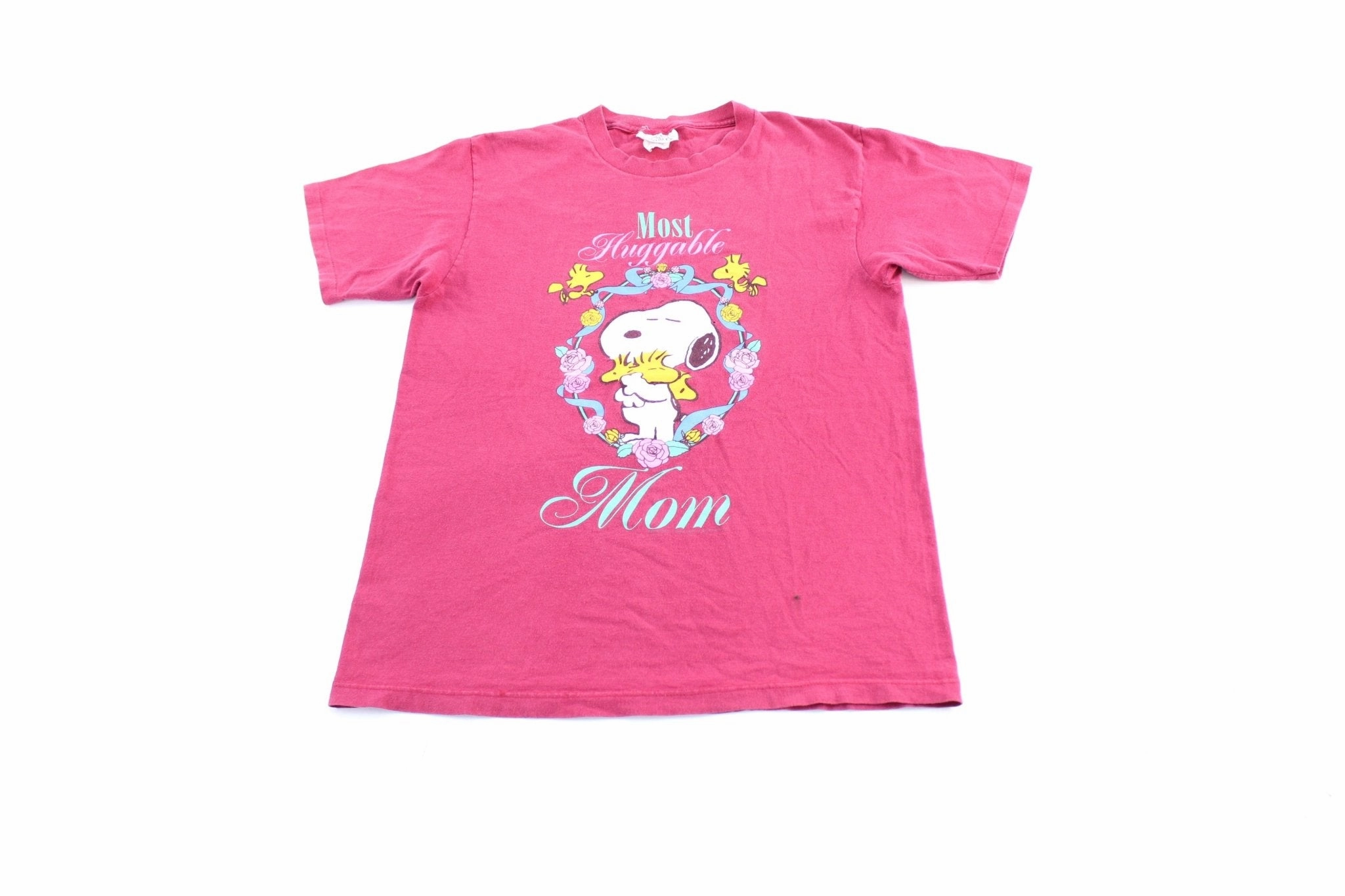 EcoFriendly Dye Trendy 90's Snoopy Most Huggable Mom Graphic T-Shirt