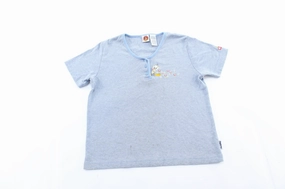 Women's 2001 Looney Tunes Embroidered Flower T-Shirt All-Season Wear Teenager fashion