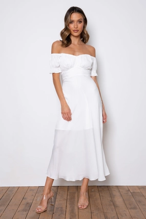 Samantha Dress - White Fast Chic