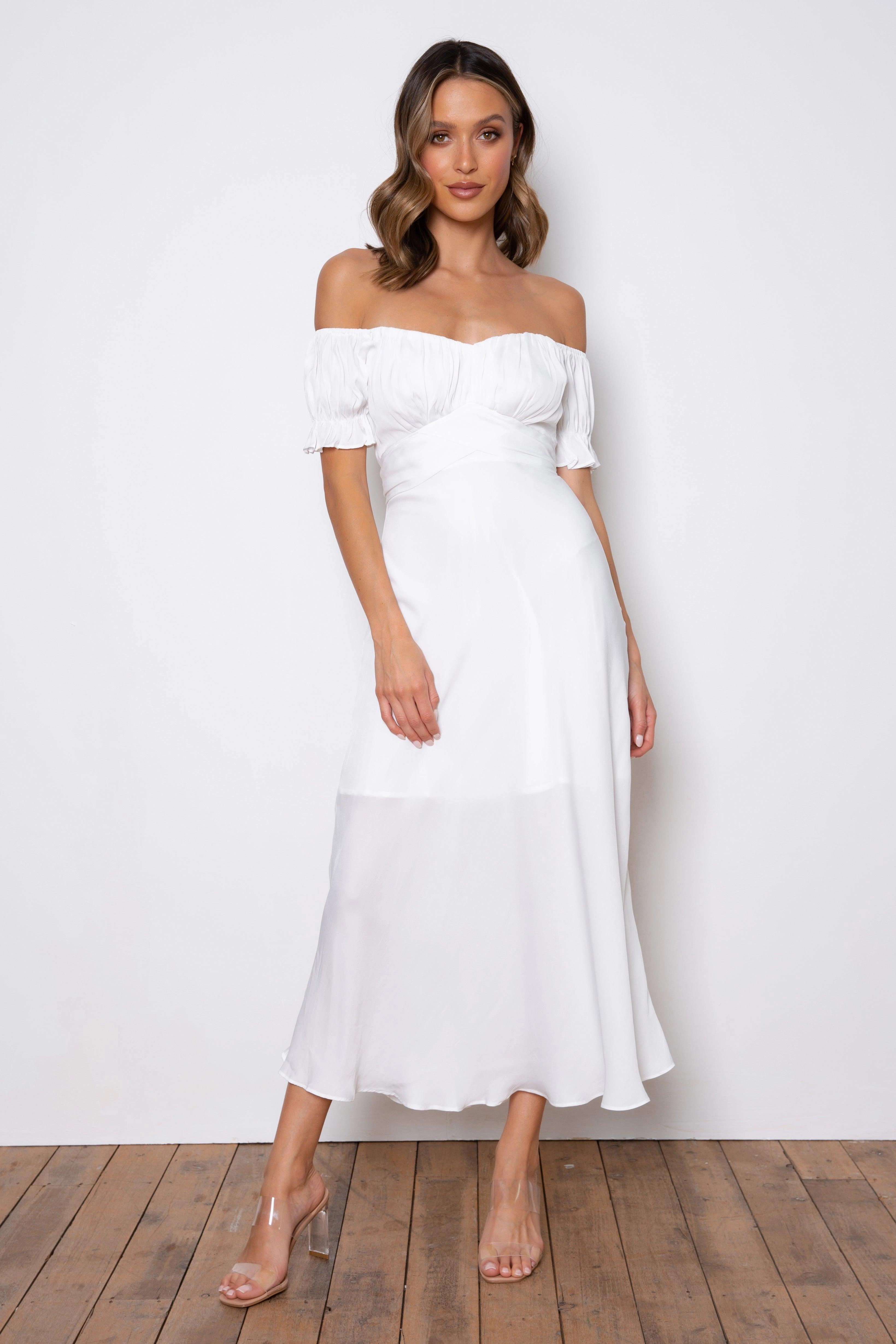 Samantha Dress - White Fast Chic