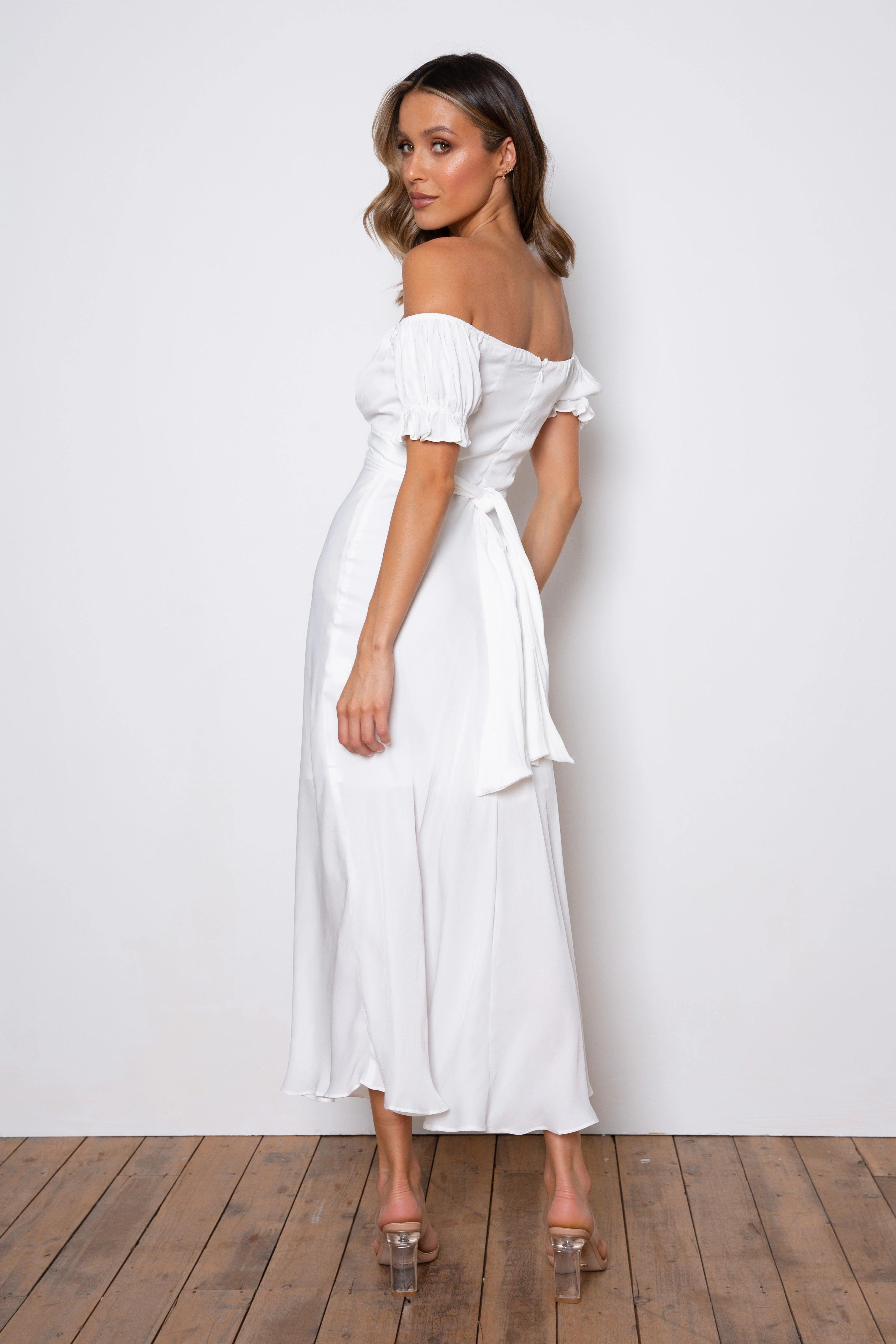 Lightweight Fit Edgy Layers Samantha Dress - White