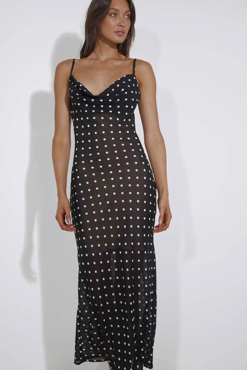 Urban Style Bold Look Zandi Dress - Polka Dot