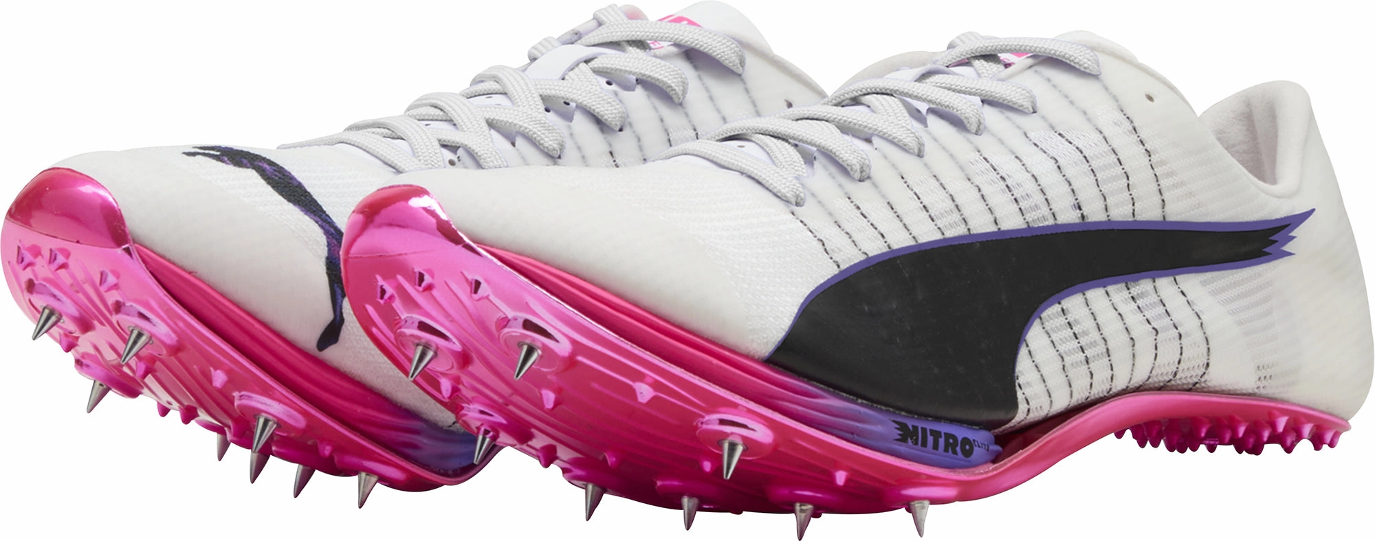 Thermal Regulating Interior Puma evoSpeed Sprint Nitro Elite 2 Running Spikes - White