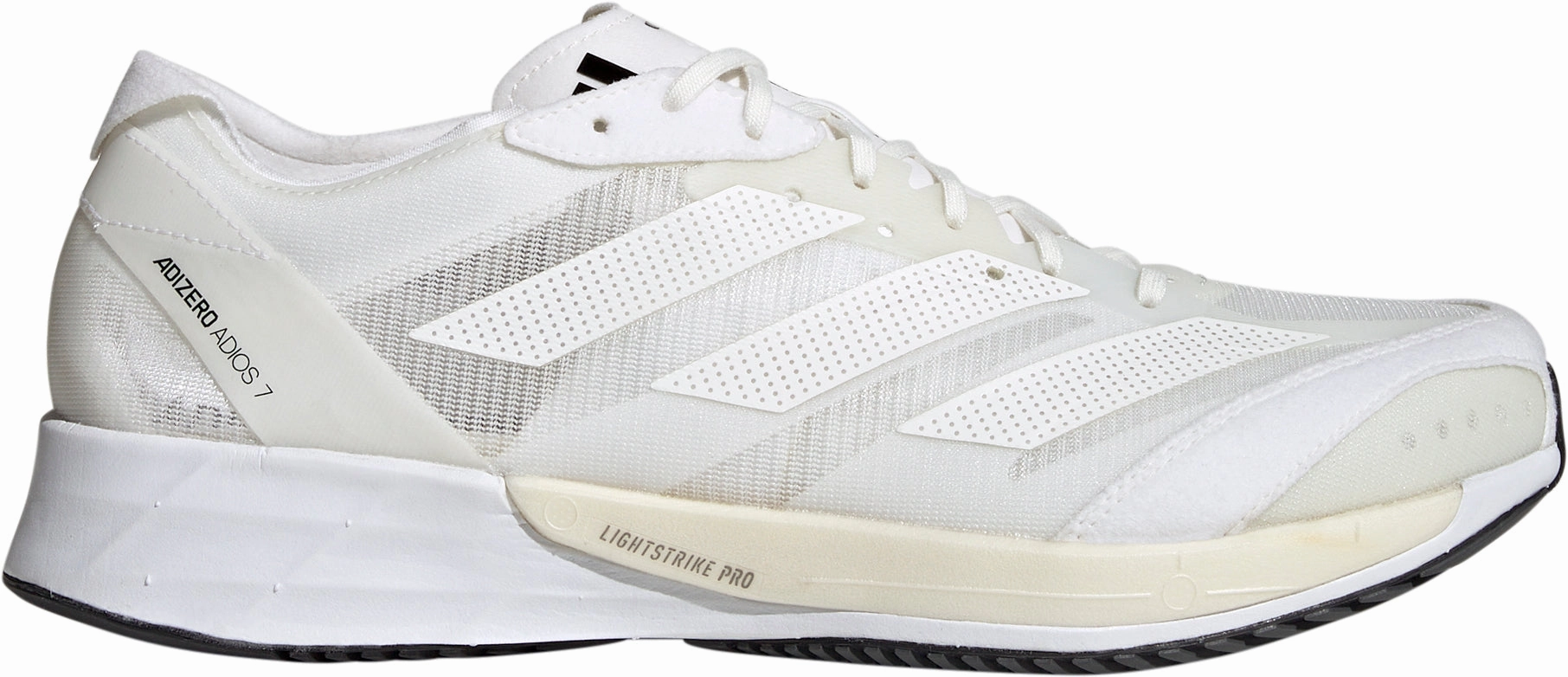 adidas Adizero Adios 7 Mens Running Shoes - White Energy Flex sand