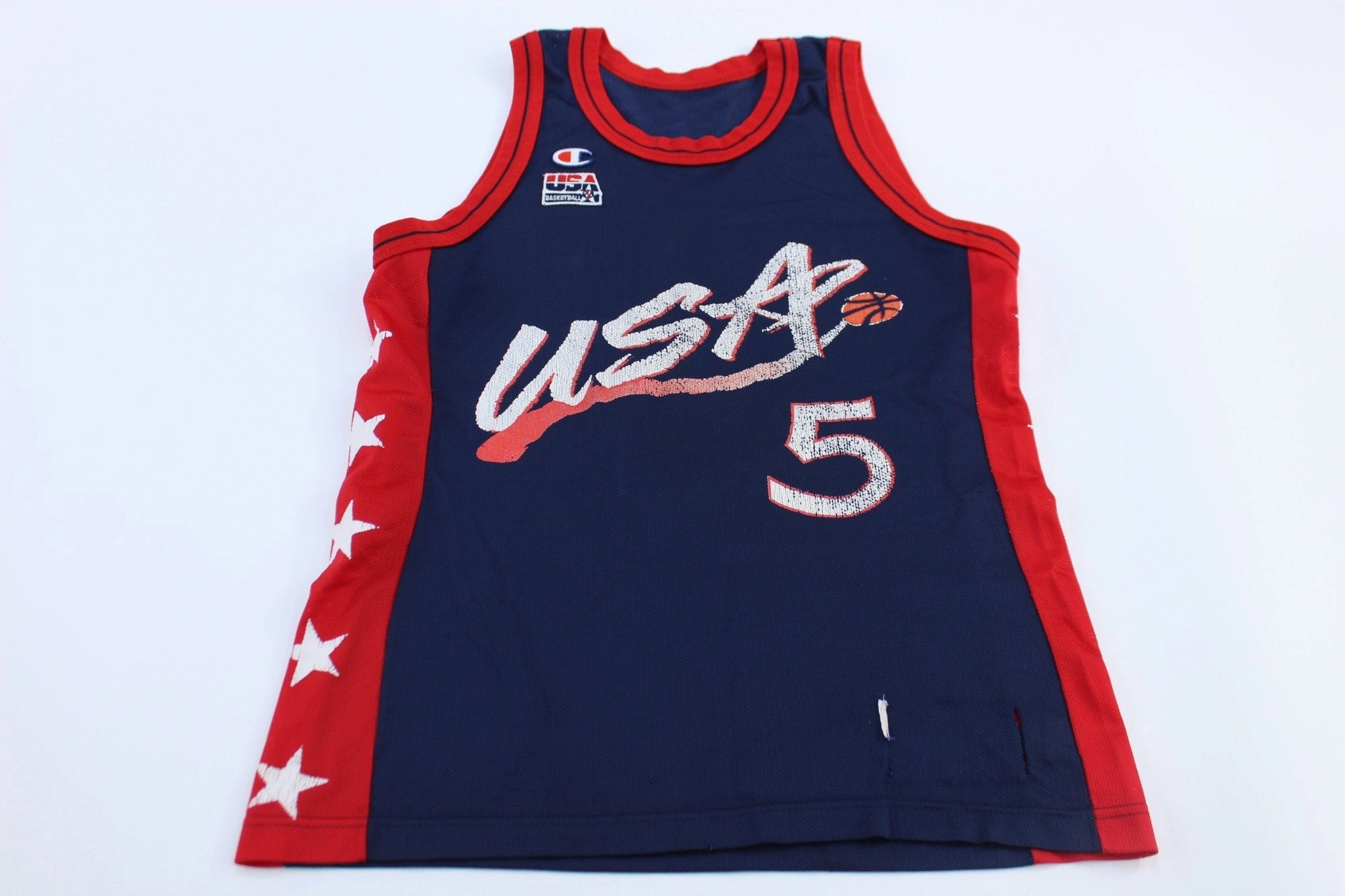 90's USA Basketball Grant Hill Champion Basketball Jersey Breathable Sportswear Fabric