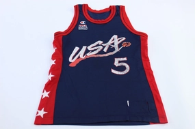 90's USA Basketball Grant Hill Champion Basketball Jersey Breathable Sportswear Fabric