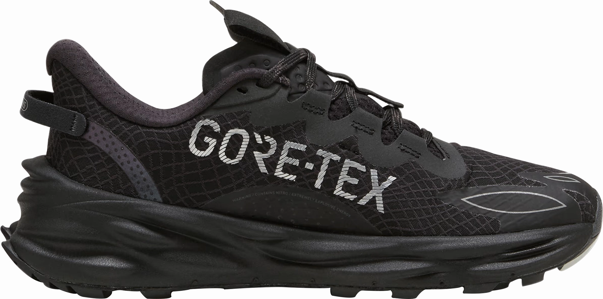 Puma Fast-Trac Nitro 3 GORE-TEX Womens Trail Running Shoes - Black Heel Support quick-drying