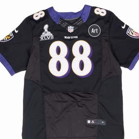 VINTAGE NFL BALTIMORE RAVENS PITTA #88 NIKE JERSEY 2000S SIZE 48 Lightweight Weave Bold Trim