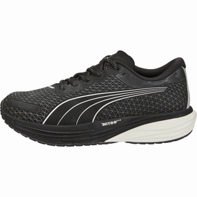 Puma Deviate Nitro 2 WTR Mens Running Shoes - Black textured - lining shoes