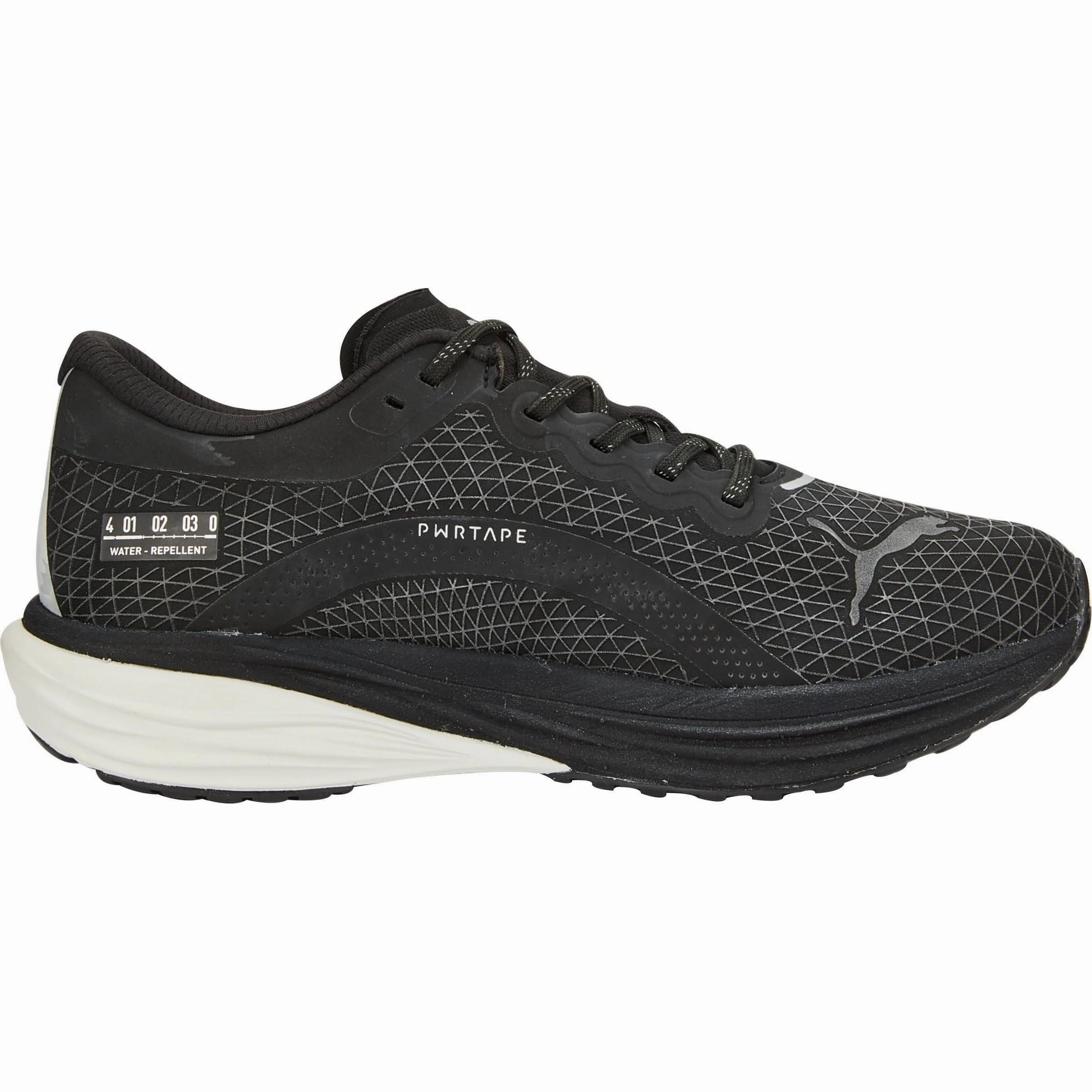 multi - density midsole shoes Puma Deviate Nitro 2 WTR Mens Running Shoes - Black