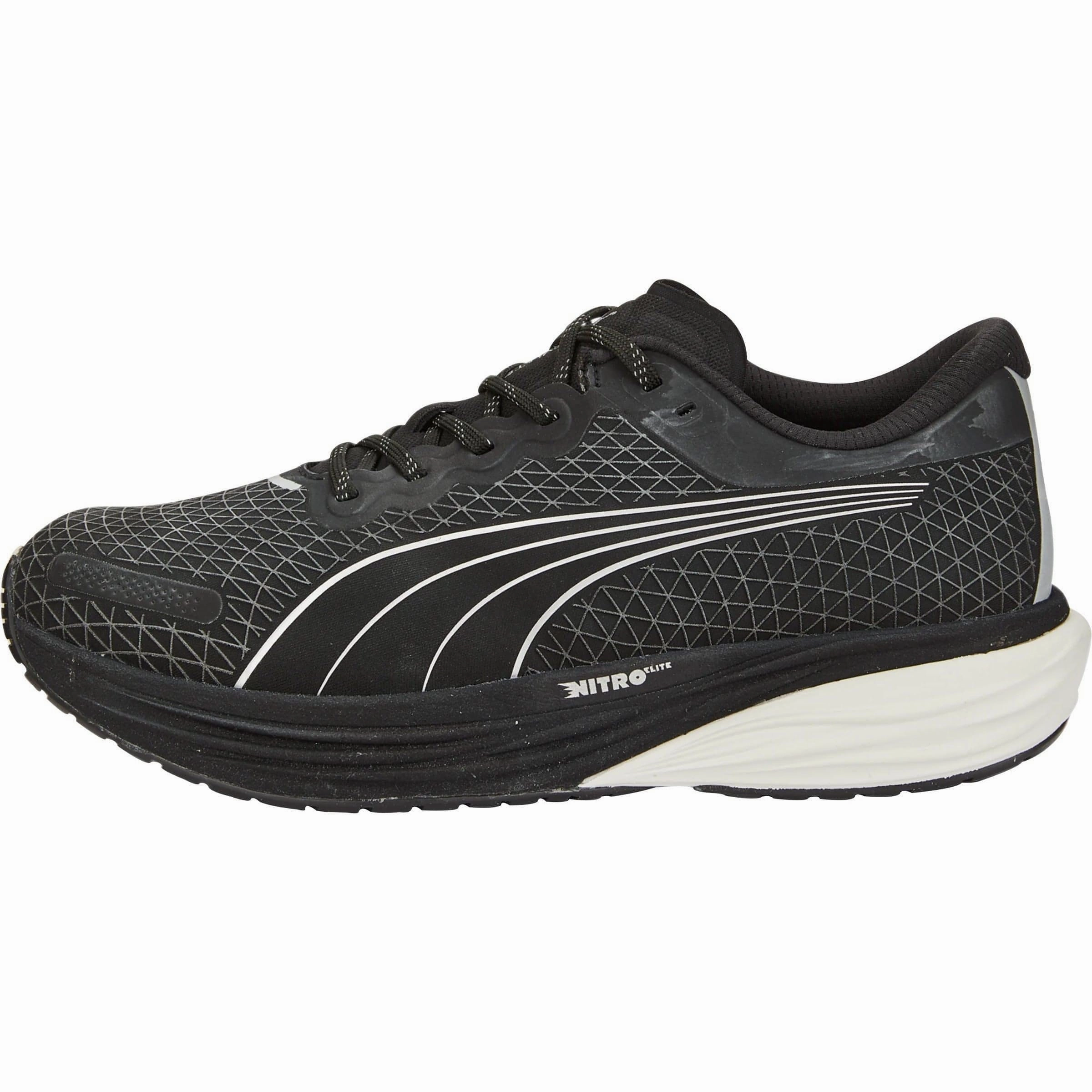 Puma Deviate Nitro 2 WTR Mens Running Shoes - Black textured - lining shoes