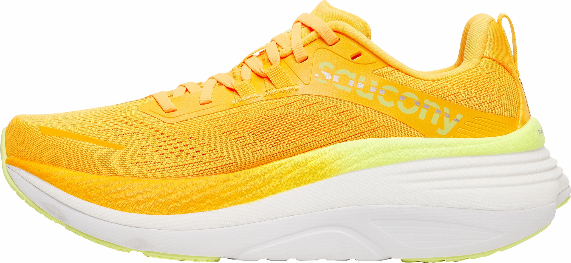 Energy Transfer System Saucony Hurricane 24 Womens Running Shoes - Yellow