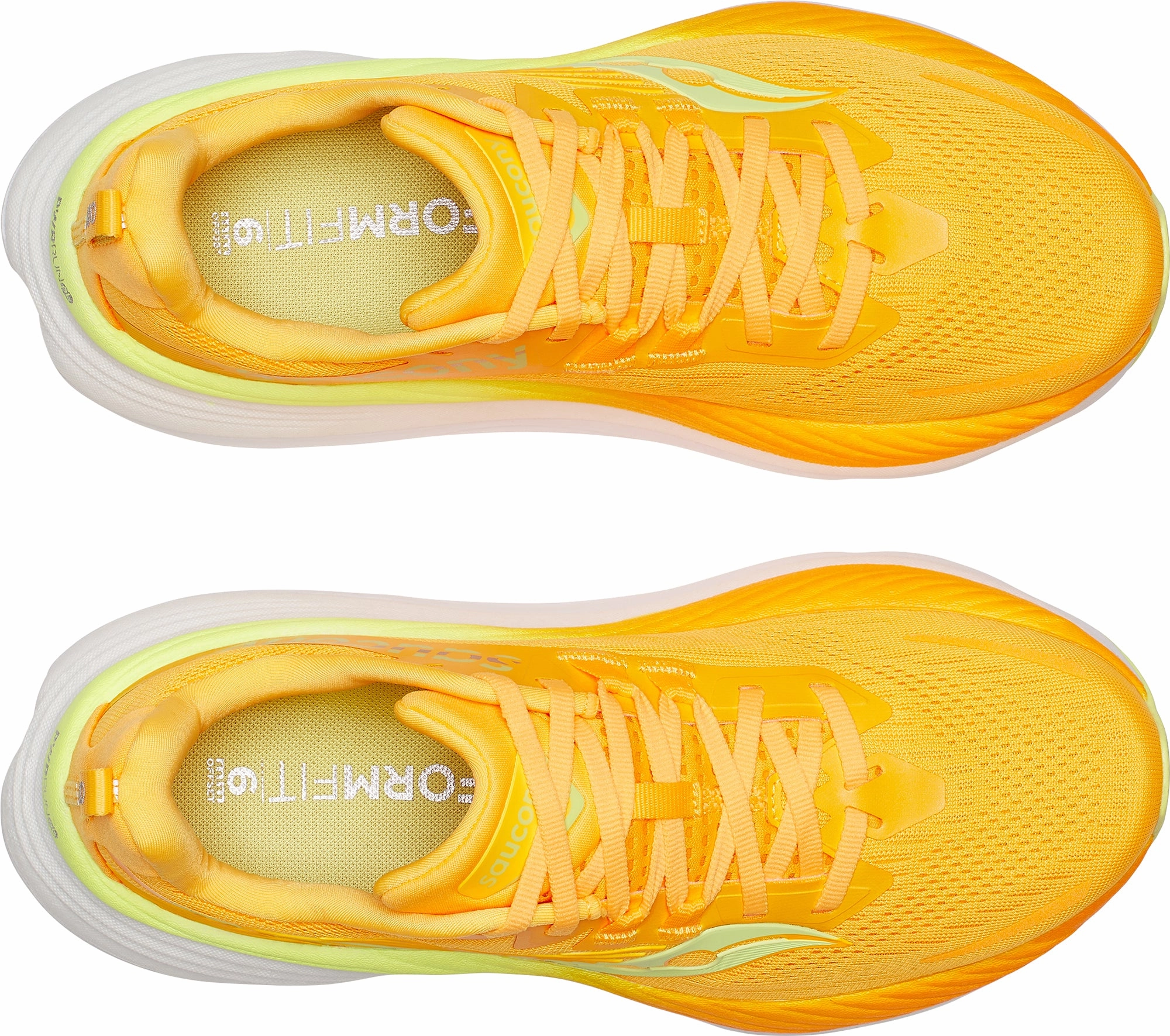 running with a hat Saucony Hurricane 24 Womens Running Shoes - Yellow