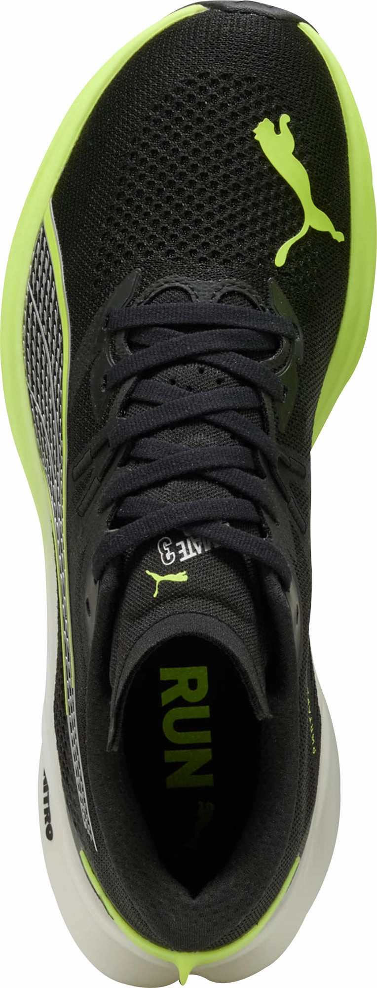 Puma Deviate Nitro 3 WIDE FIT Mens Running Shoes - Black Trail - race