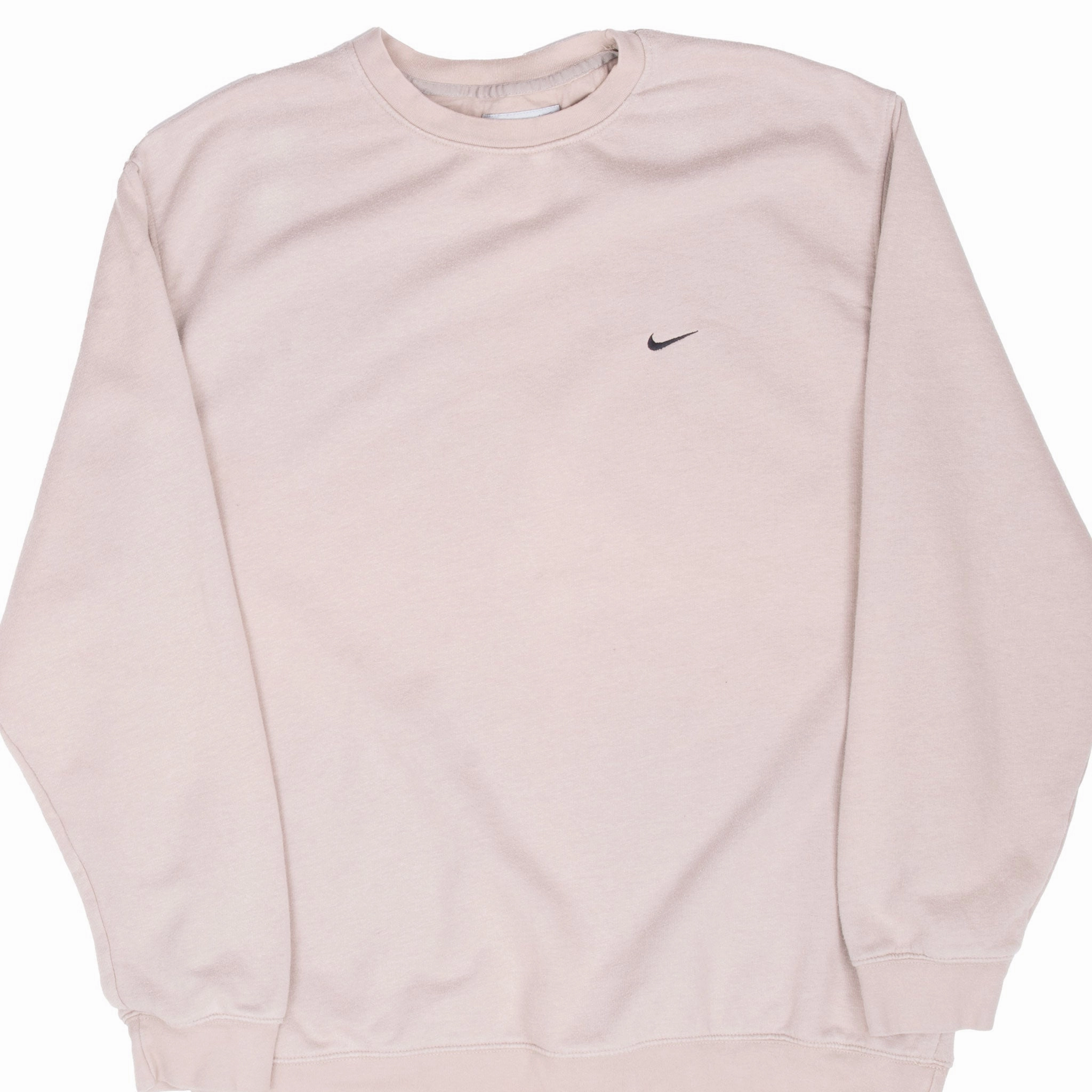 product casual elegance factor VINTAGE NIKE CLASSIC SWOOSH BEIGE SWEATSHIRT 2000S 2XL